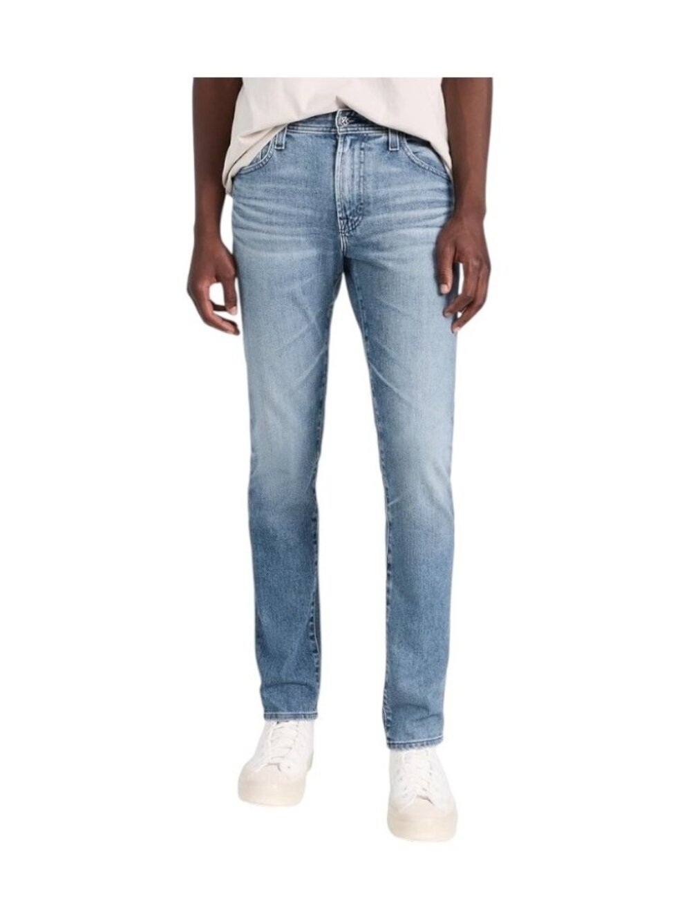 Adriano Goldschmeid Mens The Tellis Straight Leg Jeans Blue Size 29 Minimalist